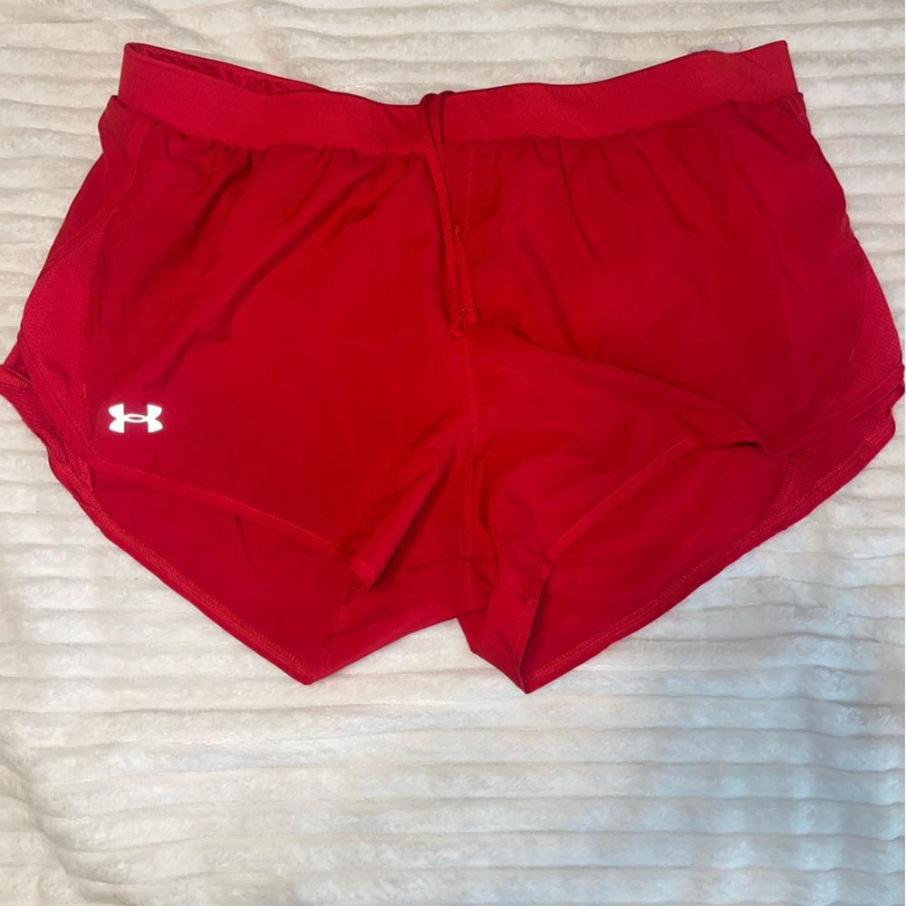 Under Armour Women's Vibrant Red Athletic Shorts